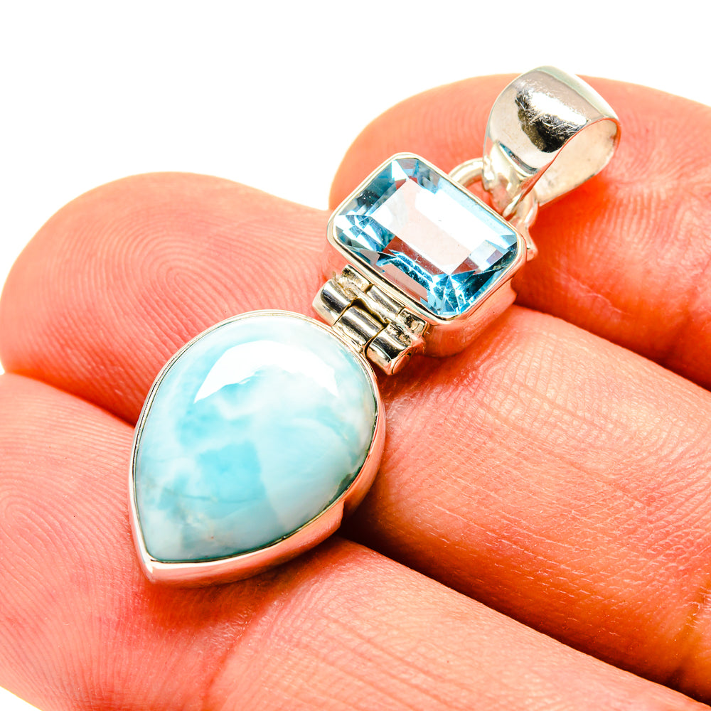 Larimar Pendants handcrafted by Anasilvercos - PD756886