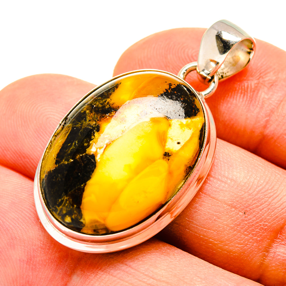 Peanut Wood Jasper Pendants handcrafted by Anasilvercos - PD756889