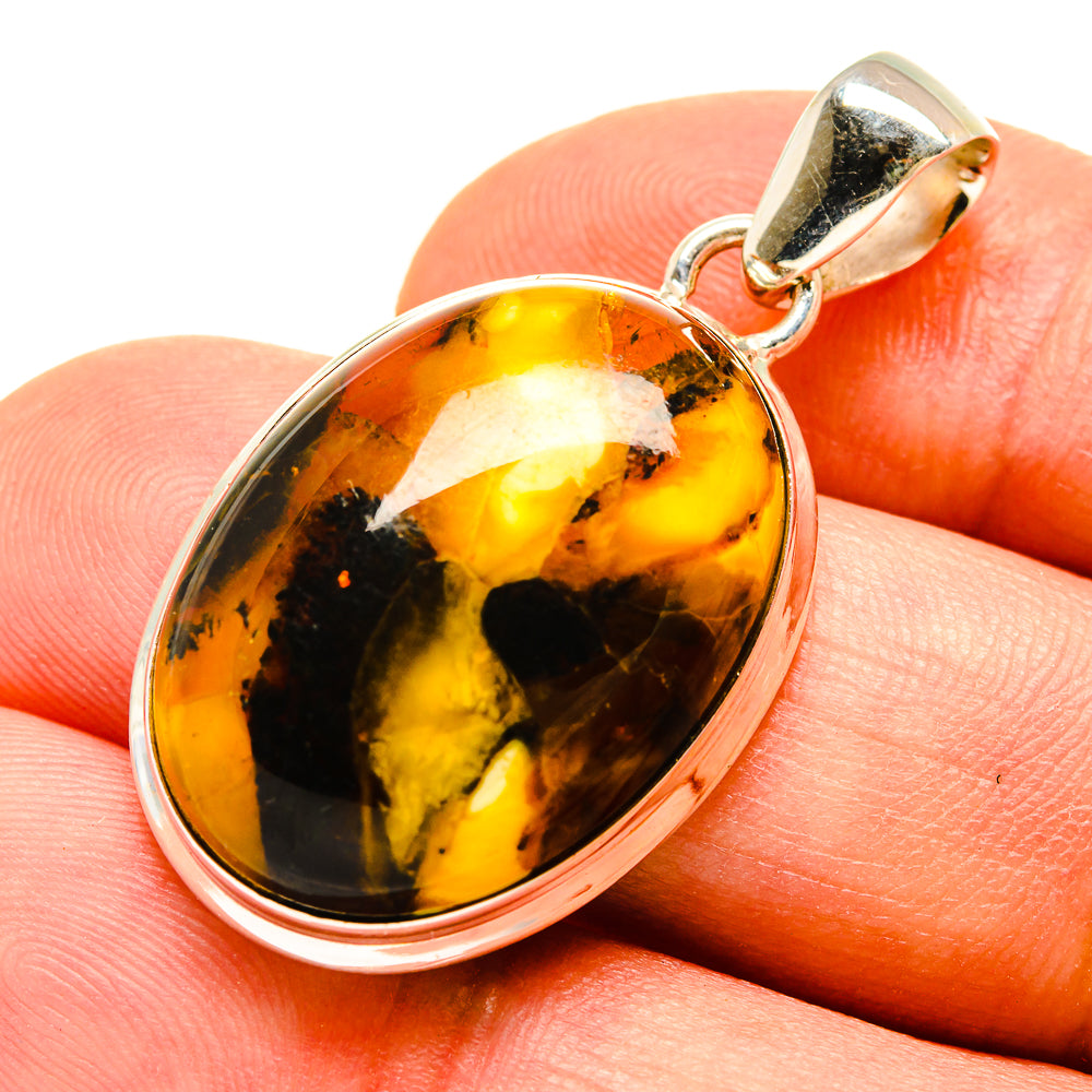Peanut Wood Jasper Pendants handcrafted by Anasilvercos - PD756906