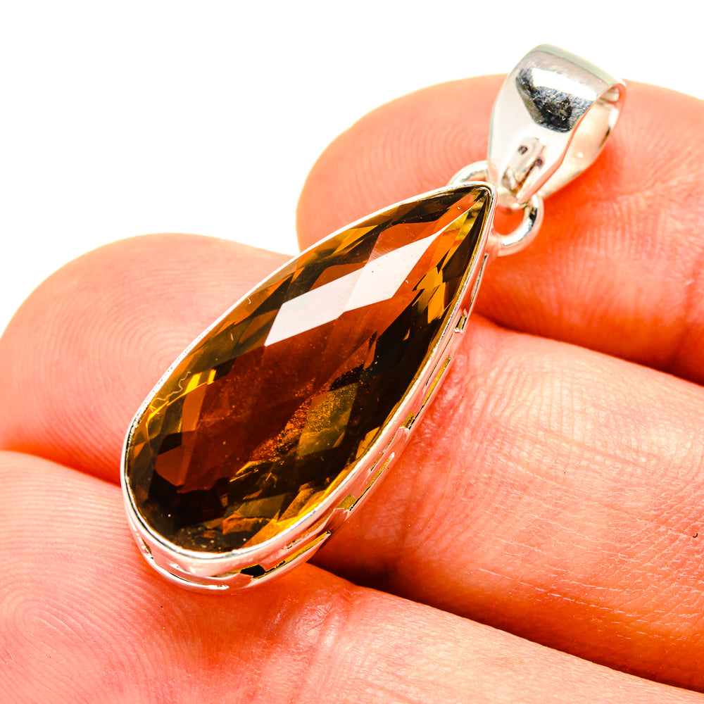 Lemon Quartz Pendants handcrafted by Anasilvercos - PD756912