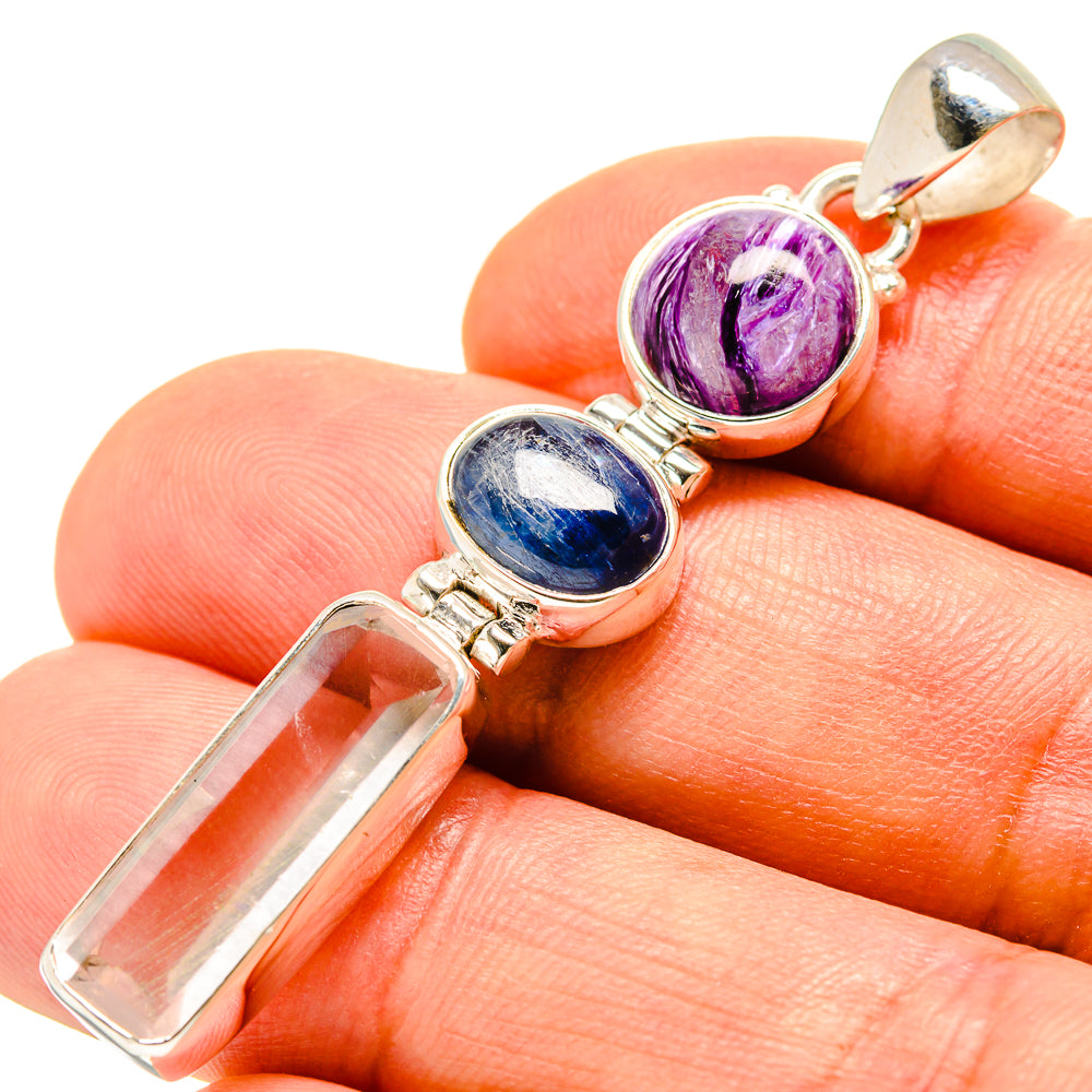 White Quartz Pendants handcrafted by Anasilvercos - PD756927