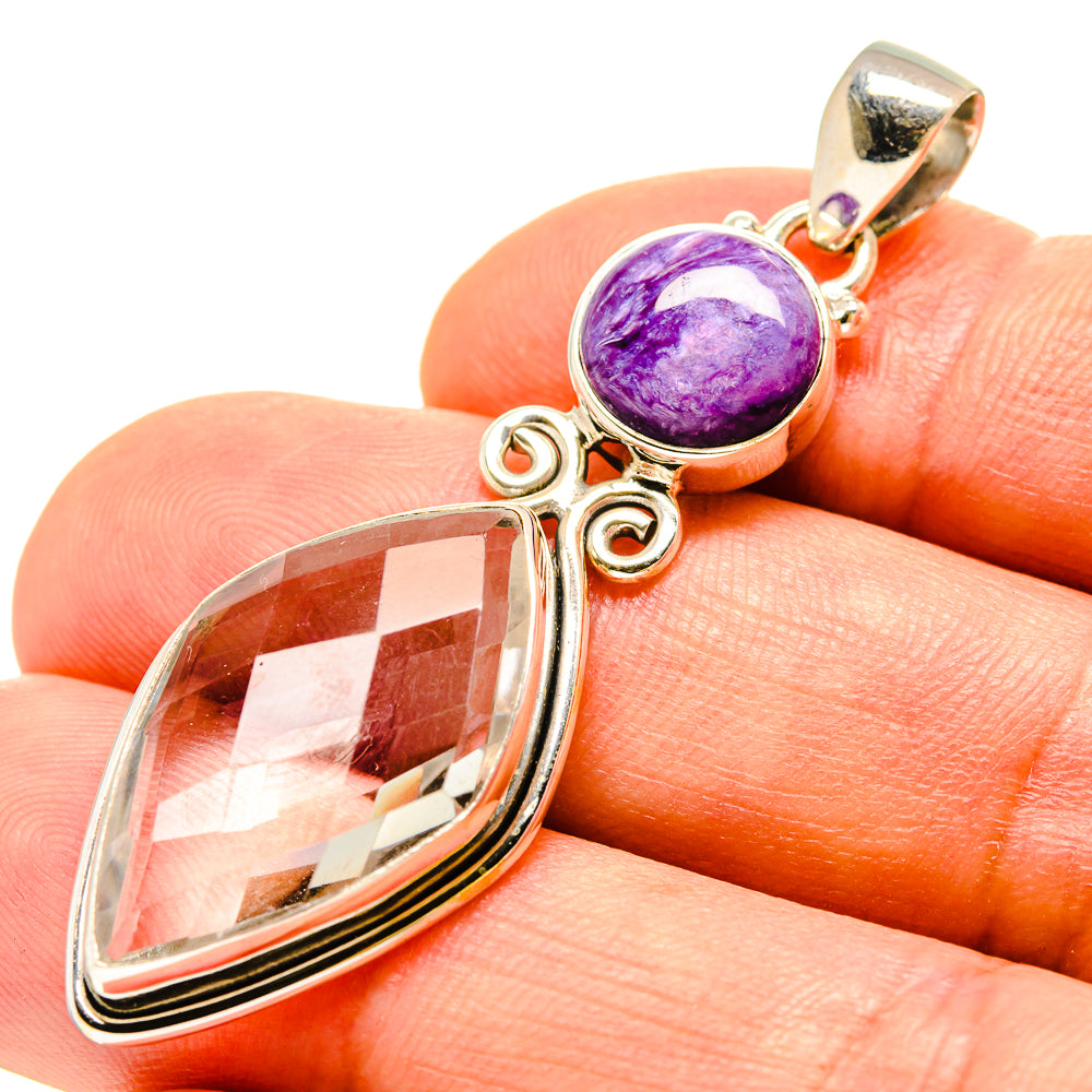 White Quartz Pendants handcrafted by Anasilvercos - PD756928