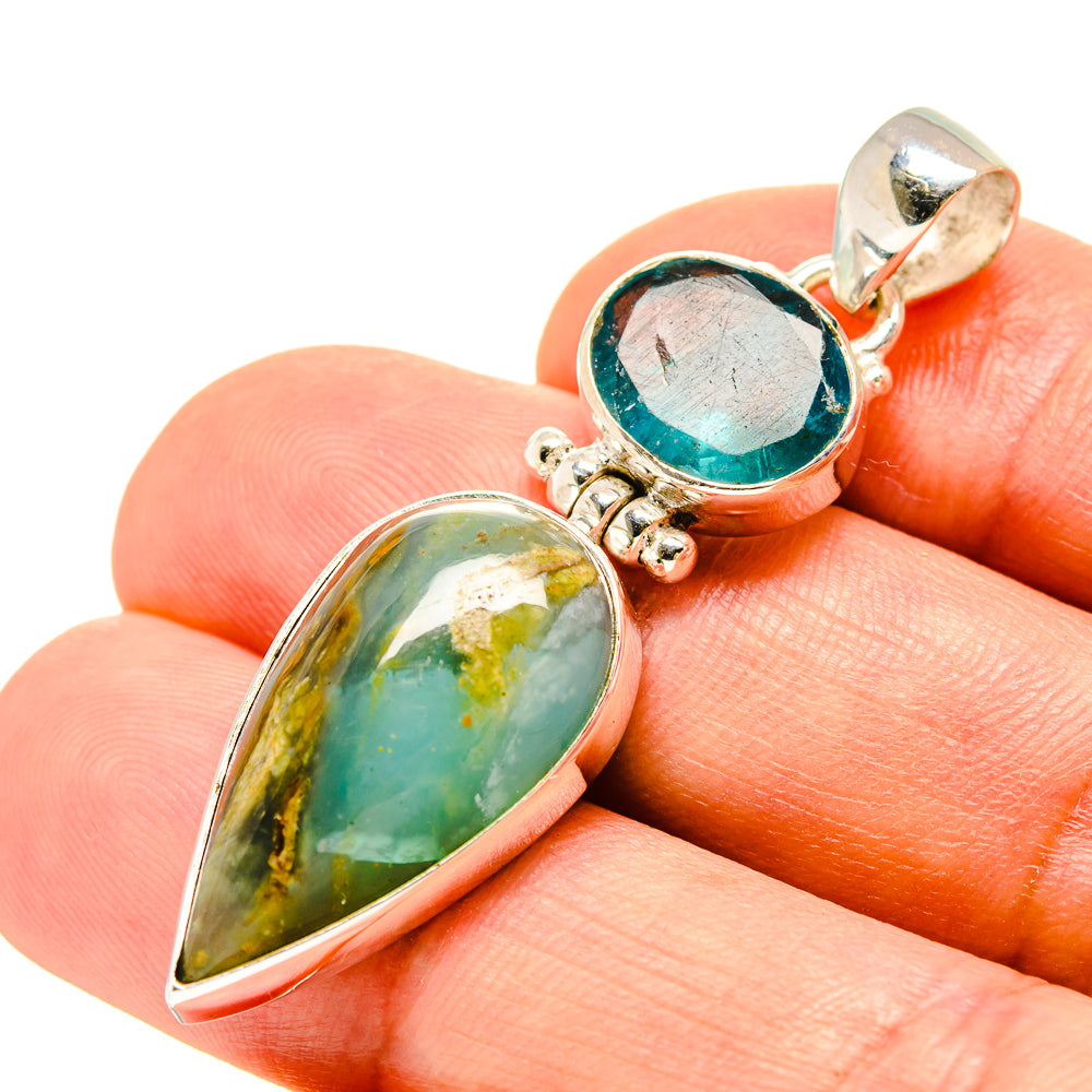 Peruvian Opal Pendants handcrafted by Anasilvercos - PD756933