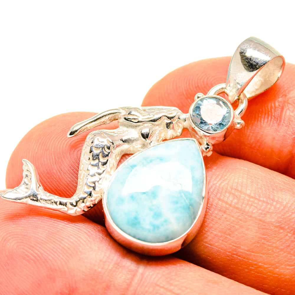 Larimar Pendants handcrafted by Anasilvercos - PD756950