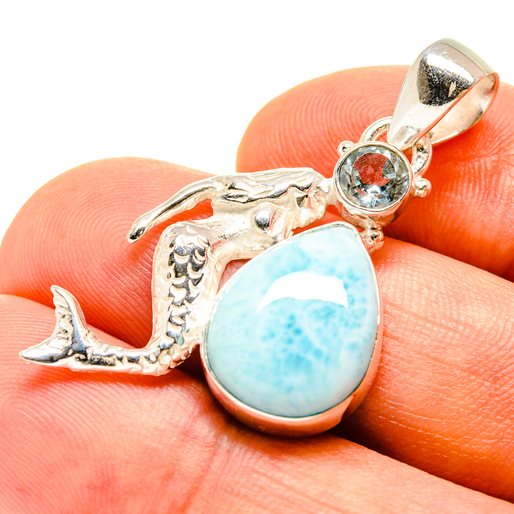 Larimar Pendants handcrafted by Anasilvercos - PD756951