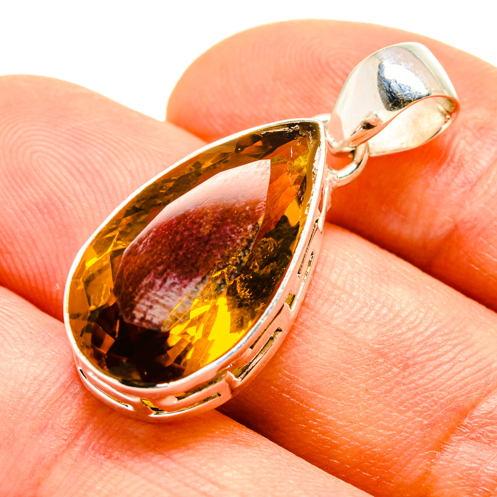Lemon Quartz Pendants handcrafted by Anasilvercos - PD756964