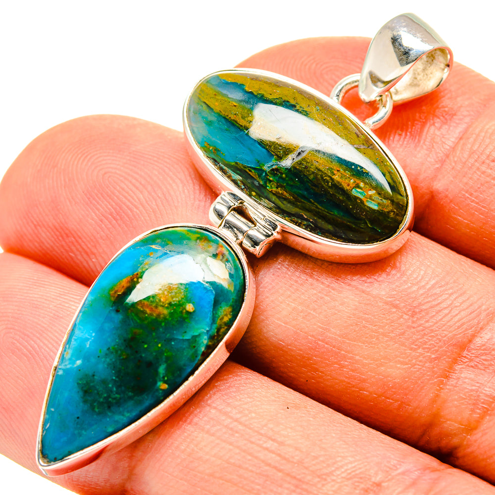 Chrysocolla Pendants handcrafted by Anasilvercos - PD756976