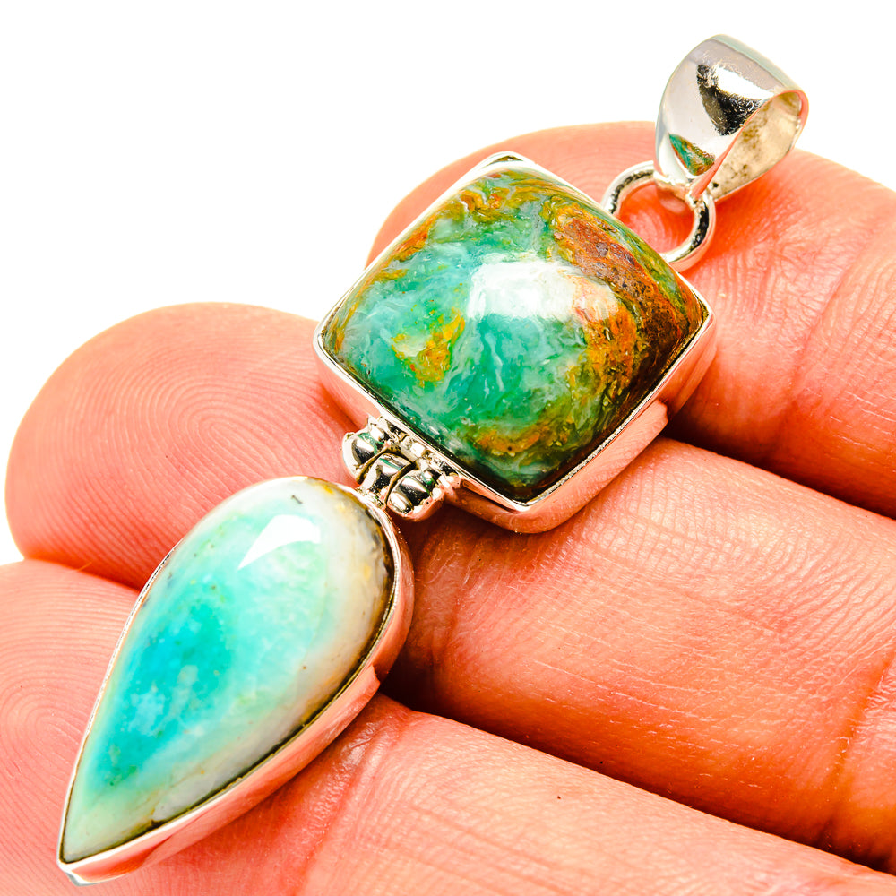 Peruvian Opal Pendants handcrafted by Anasilvercos - PD756977