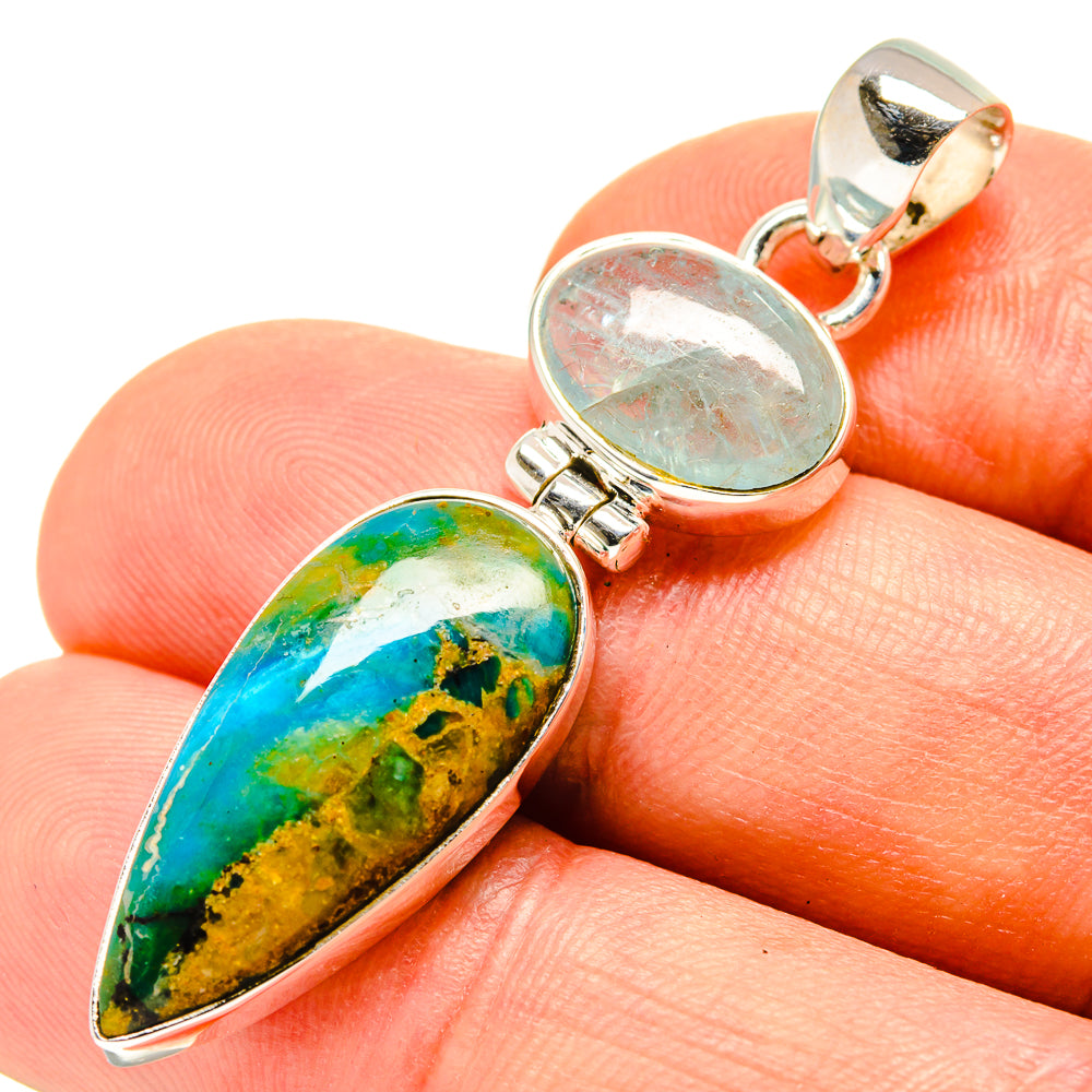 Chrysocolla Pendants handcrafted by Anasilvercos - PD756980