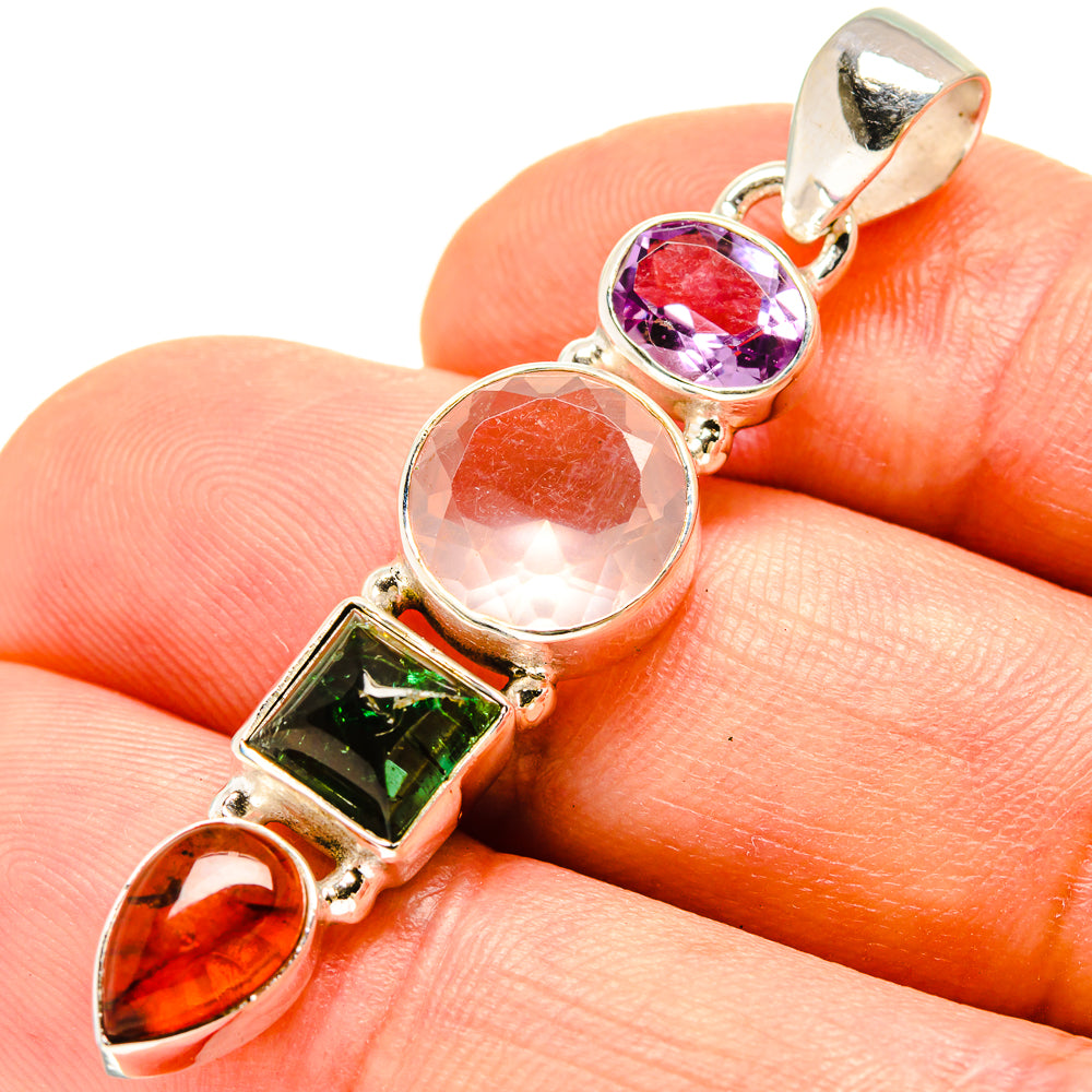 Rose Quartz Pendants handcrafted by Anasilvercos - PD756987