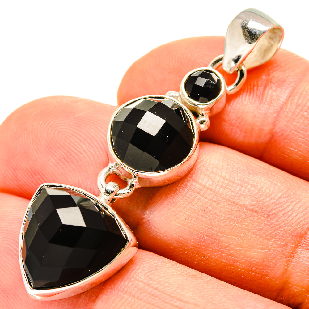 Black Onyx Pendants handcrafted by Anasilvercos - PD756991