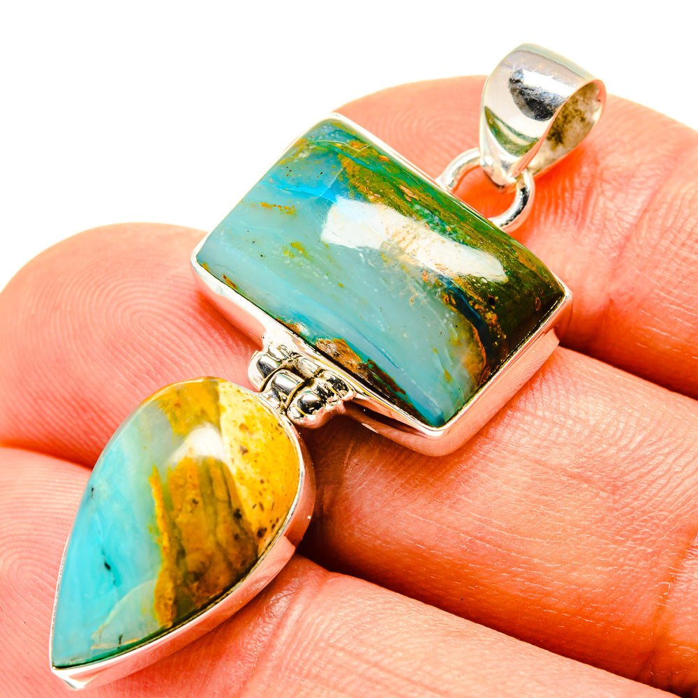 Peruvian Opal Pendants handcrafted by Anasilvercos - PD756992