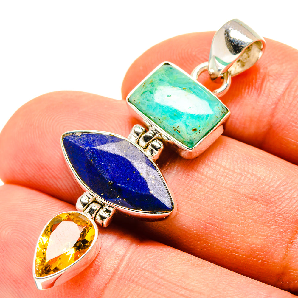 Lapis Lazuli Pendants handcrafted by Anasilvercos - PD756995