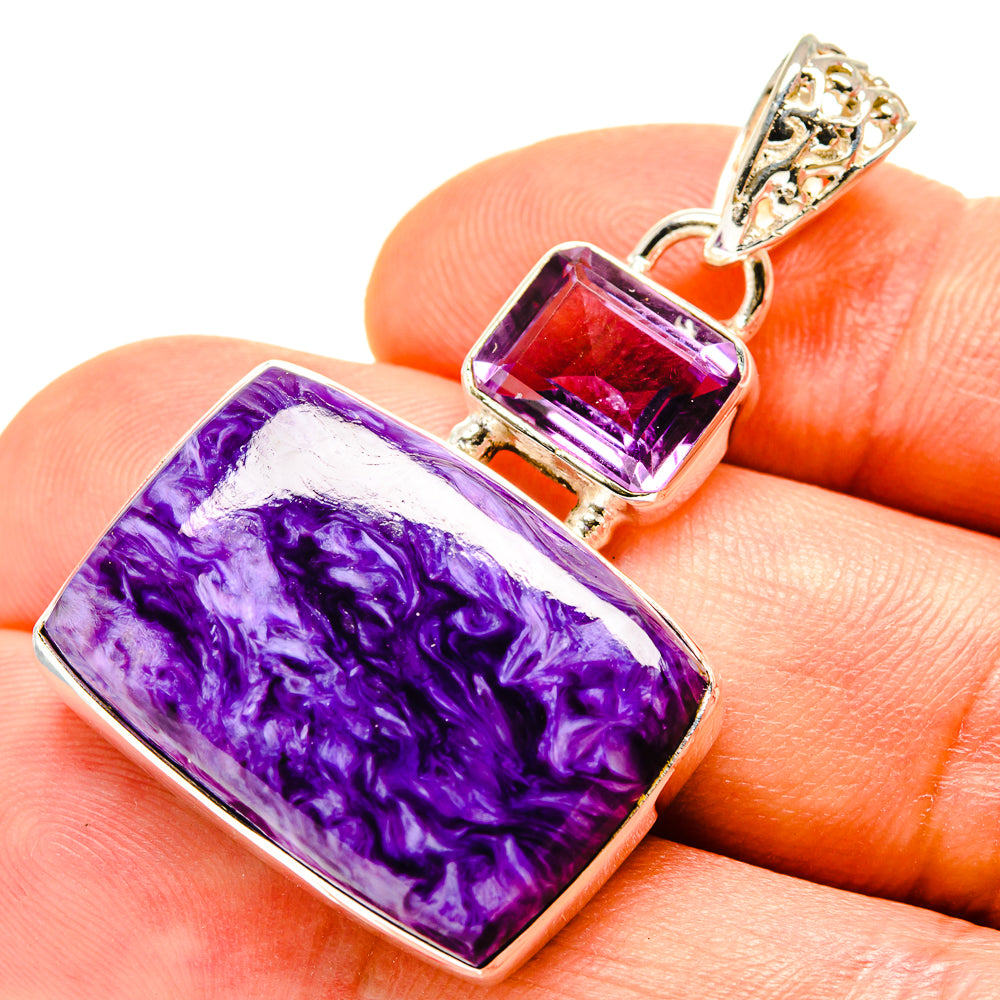 Charoite Pendants handcrafted by Anasilvercos - PD756999
