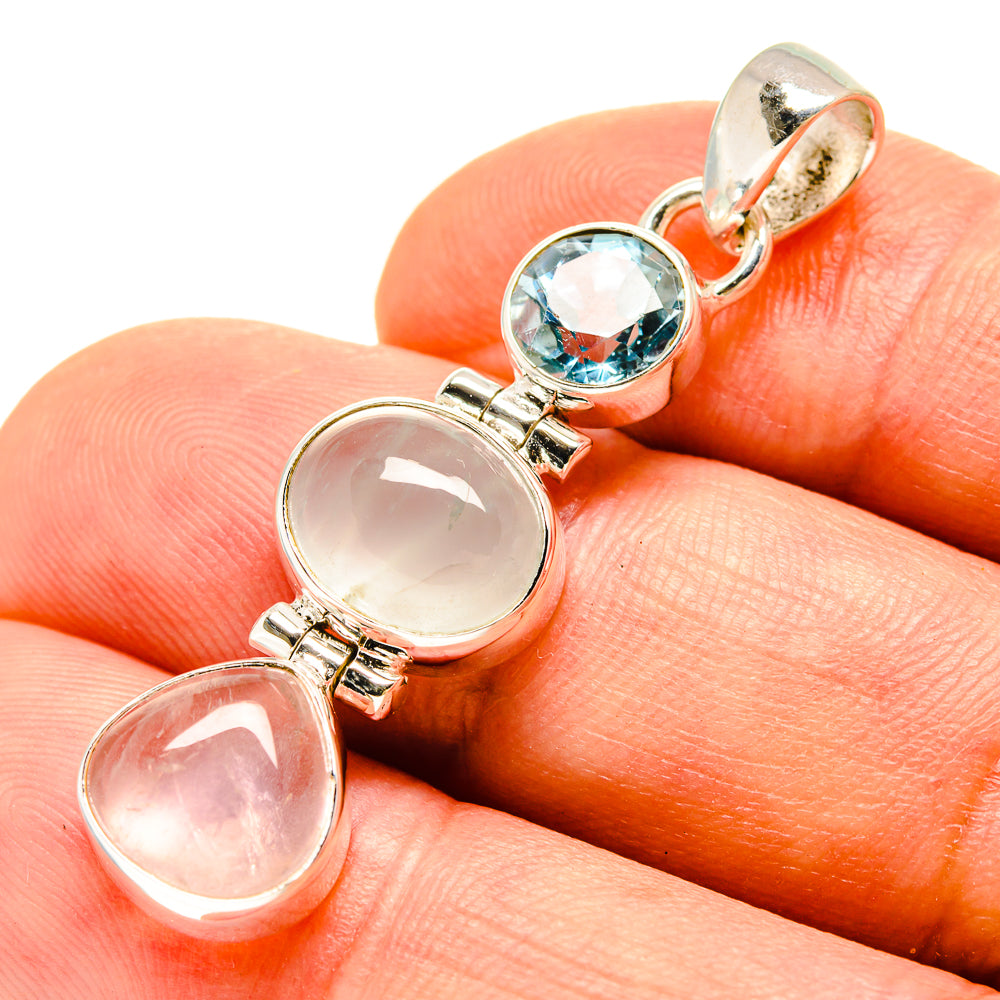 Aquamarine Pendants handcrafted by Anasilvercos - PD757003