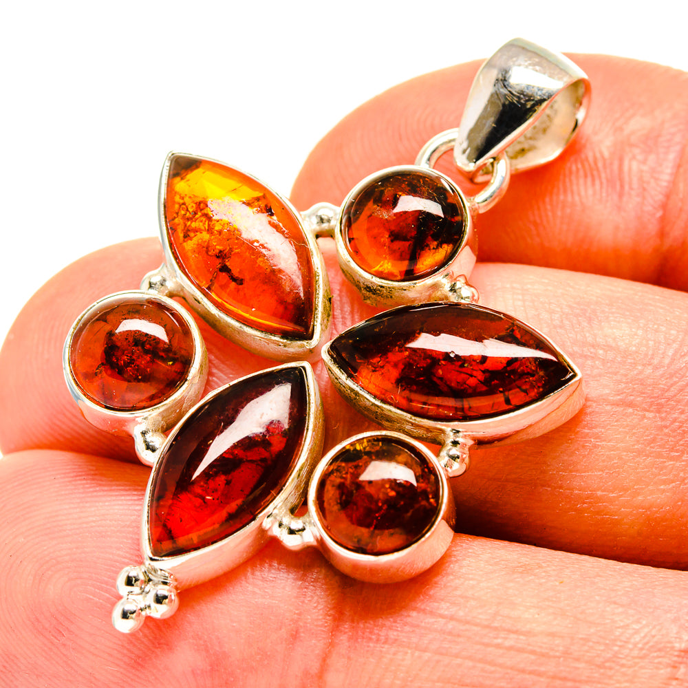 Baltic Amber Pendants handcrafted by Anasilvercos - PD757008