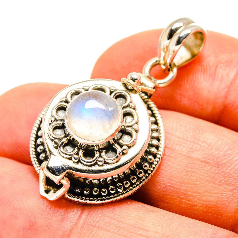 Rainbow Moonstone Pendants handcrafted by Anasilvercos - PD757013