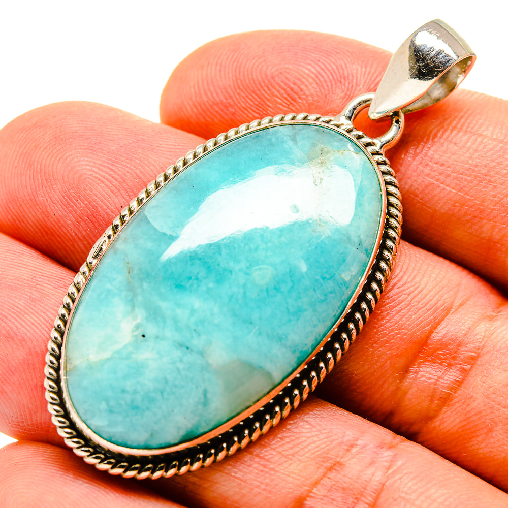 Amazonite Pendants handcrafted by Anasilvercos - PD757015