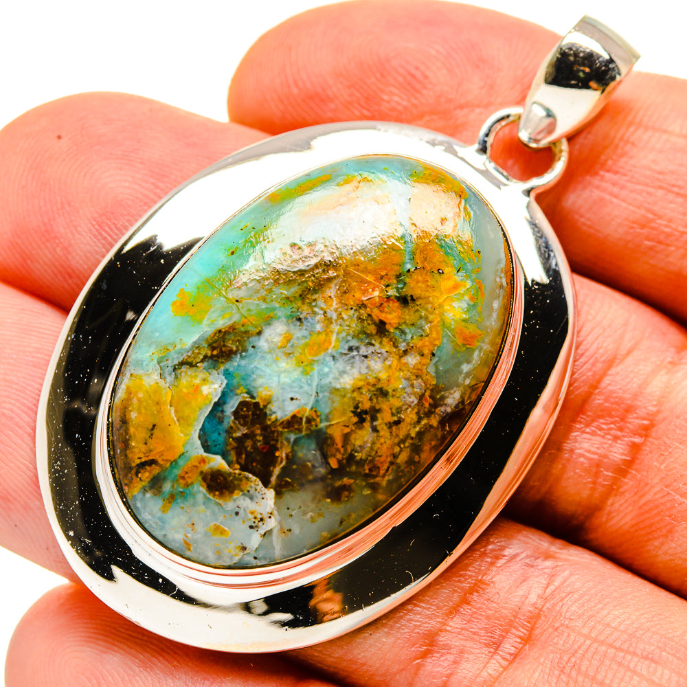 Peruvian Opal Pendants handcrafted by Anasilvercos - PD757030