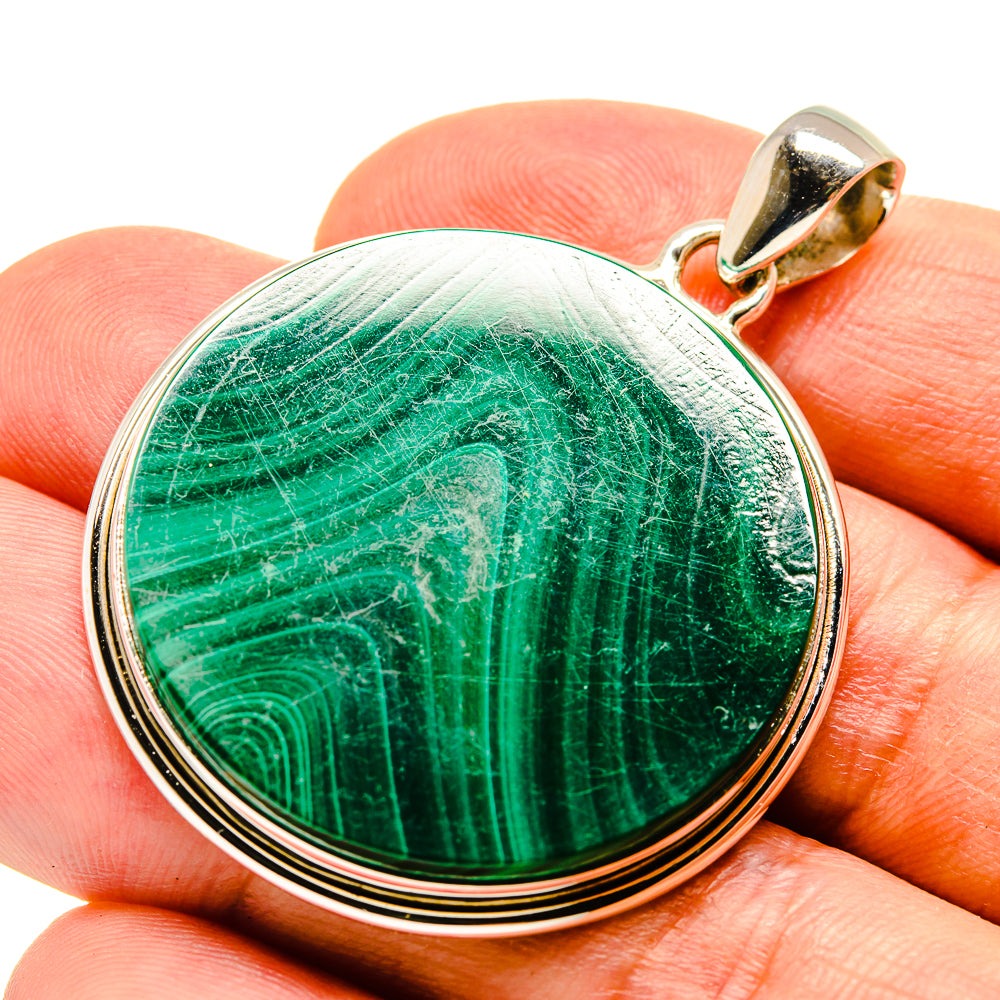 Malachite Pendants handcrafted by Anasilvercos - PD757031