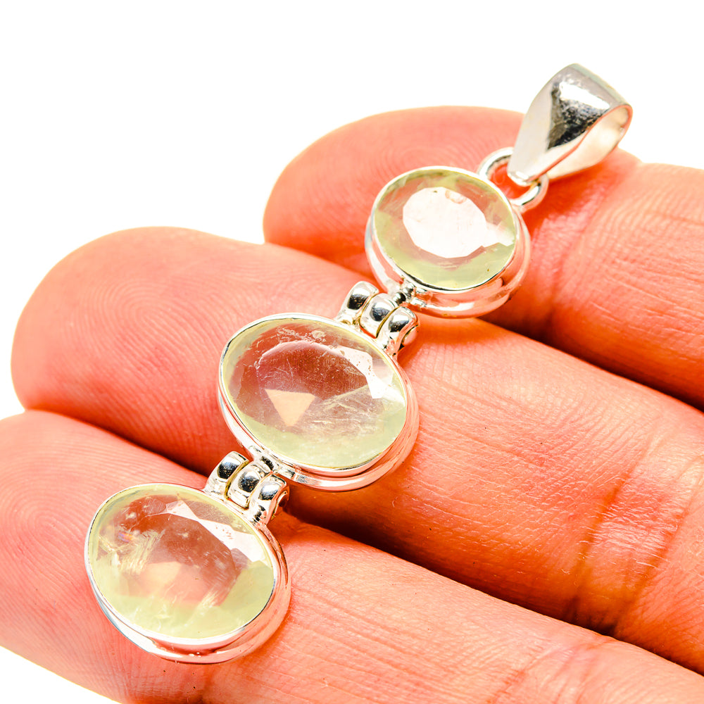 Prehnite Pendants handcrafted by Anasilvercos - PD757036