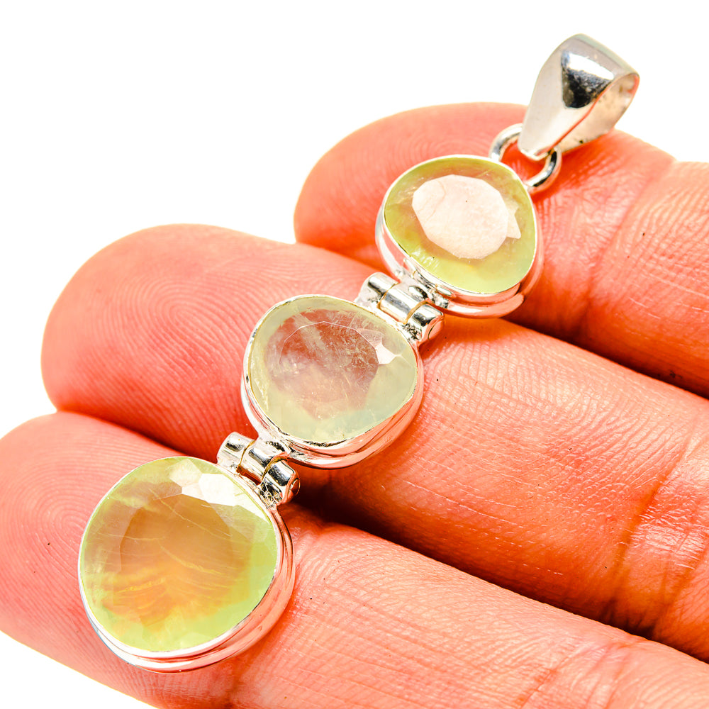 Prehnite Pendants handcrafted by Anasilvercos - PD757049