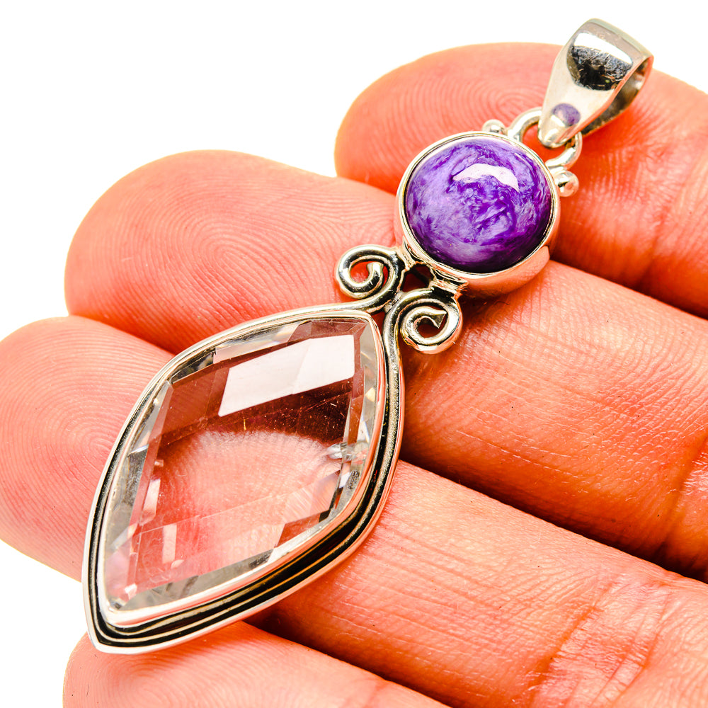 White Quartz Pendants handcrafted by Anasilvercos - PD757052