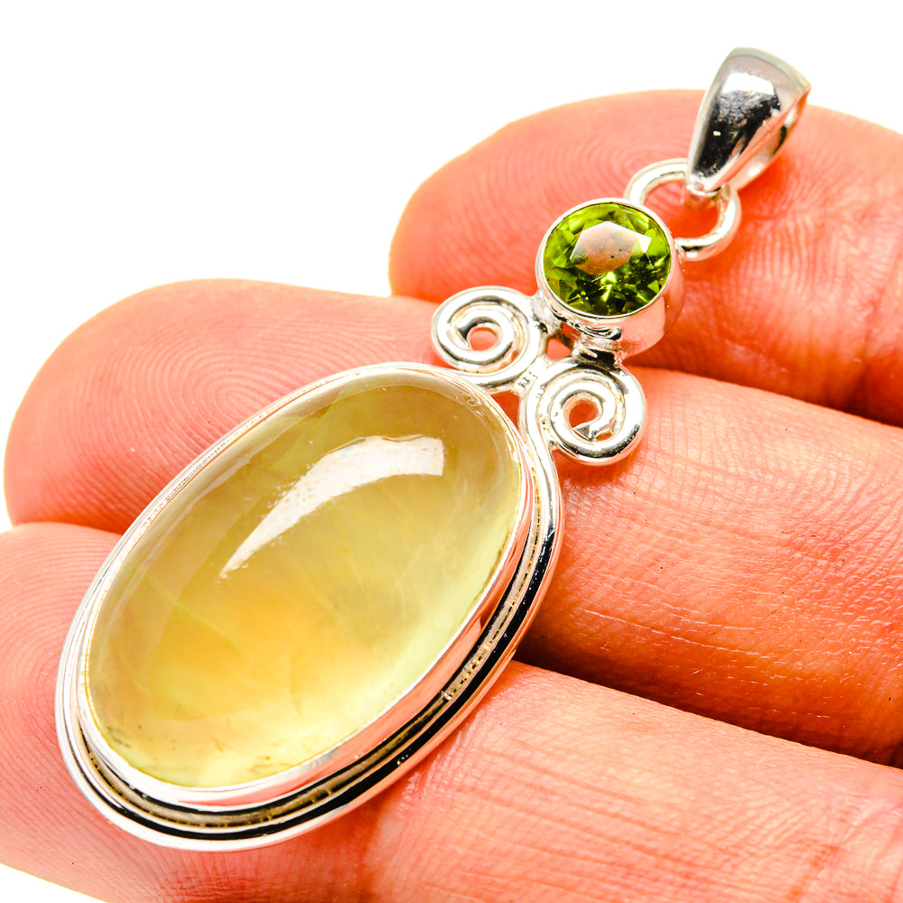 Prehnite Pendants handcrafted by Anasilvercos - PD757054
