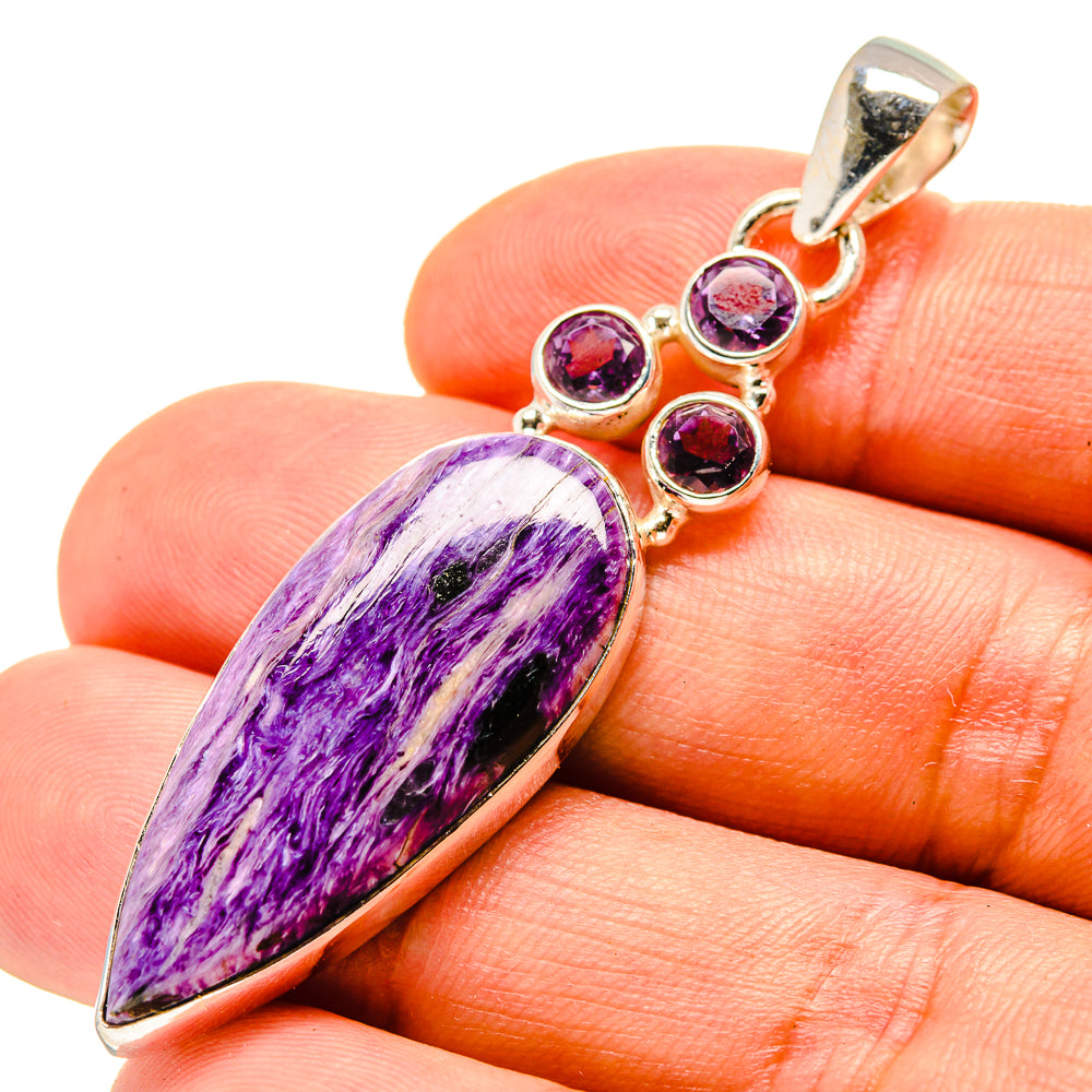Charoite Pendants handcrafted by Anasilvercos - PD757059