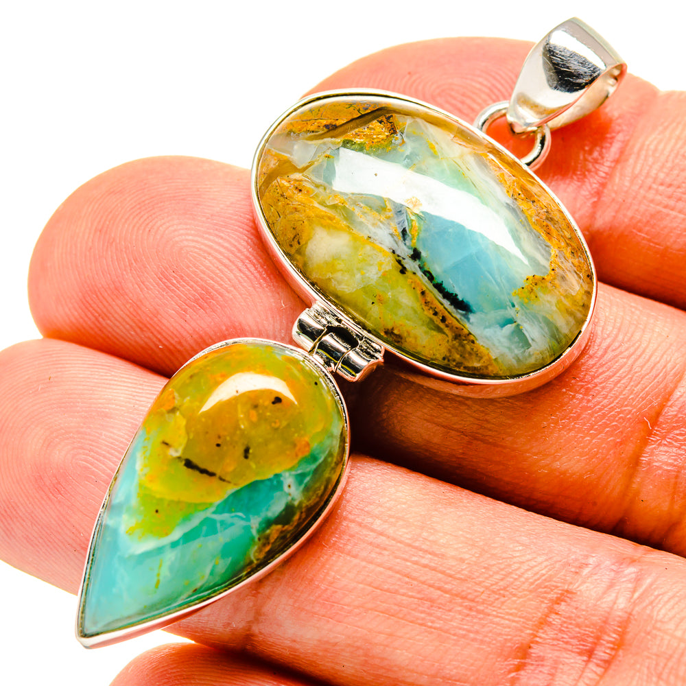 Peruvian Opal Pendants handcrafted by Anasilvercos - PD757061