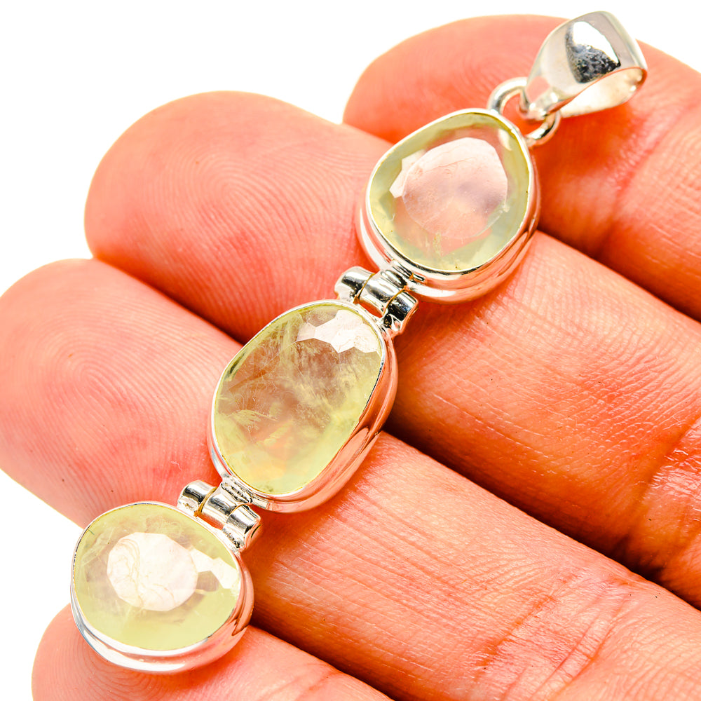 Prehnite Pendants handcrafted by Anasilvercos - PD757065