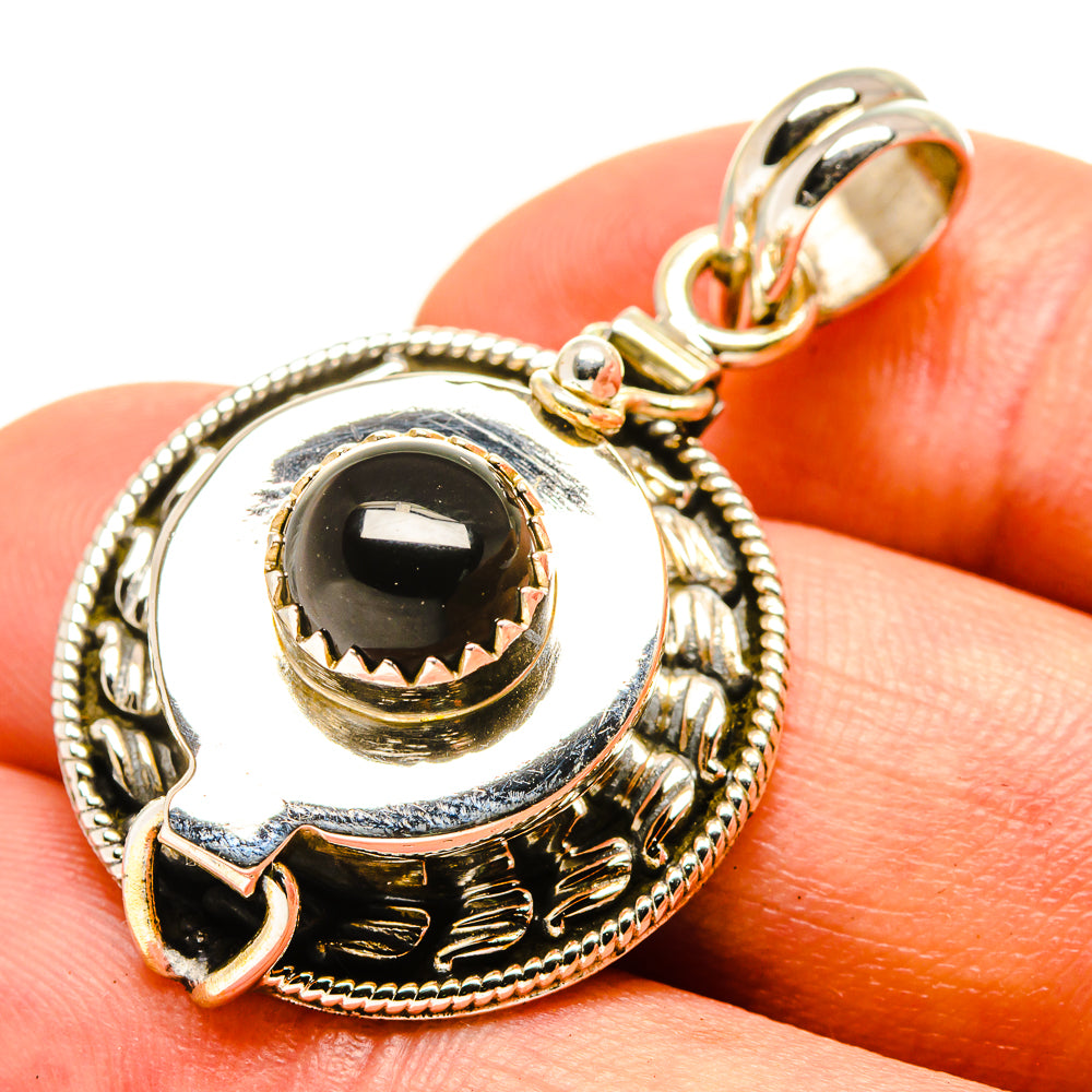 Black Onyx Pendants handcrafted by Anasilvercos - PD757071