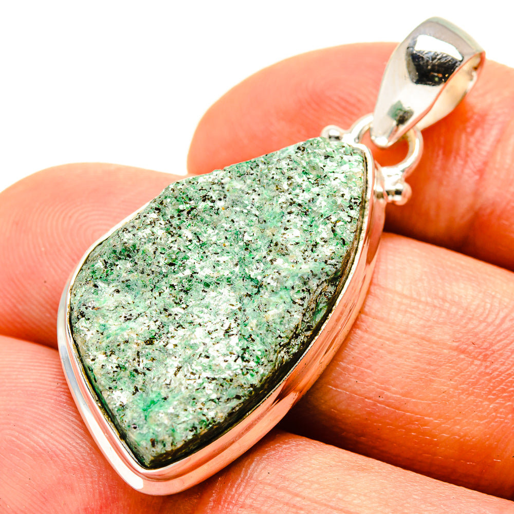 Green Fuchsite Pendants handcrafted by Anasilvercos - PD757085