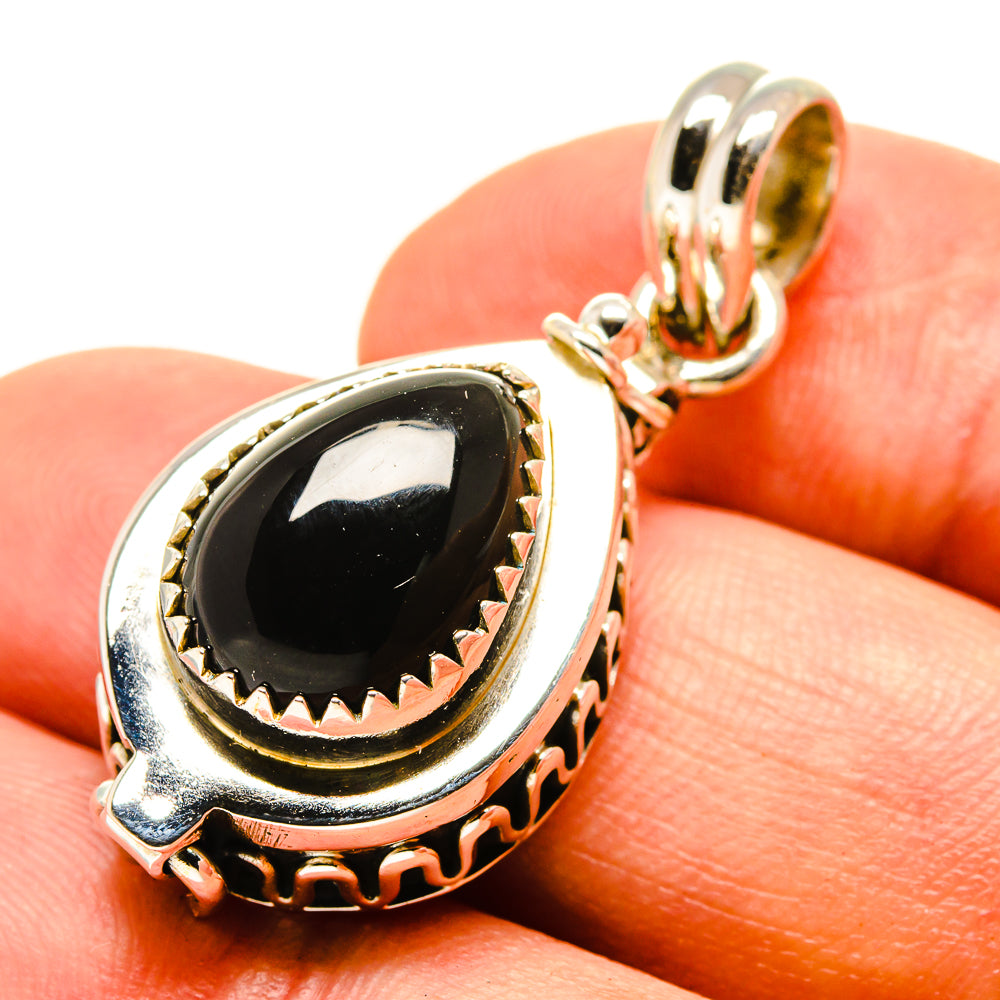 Black Onyx Pendants handcrafted by Anasilvercos - PD757089