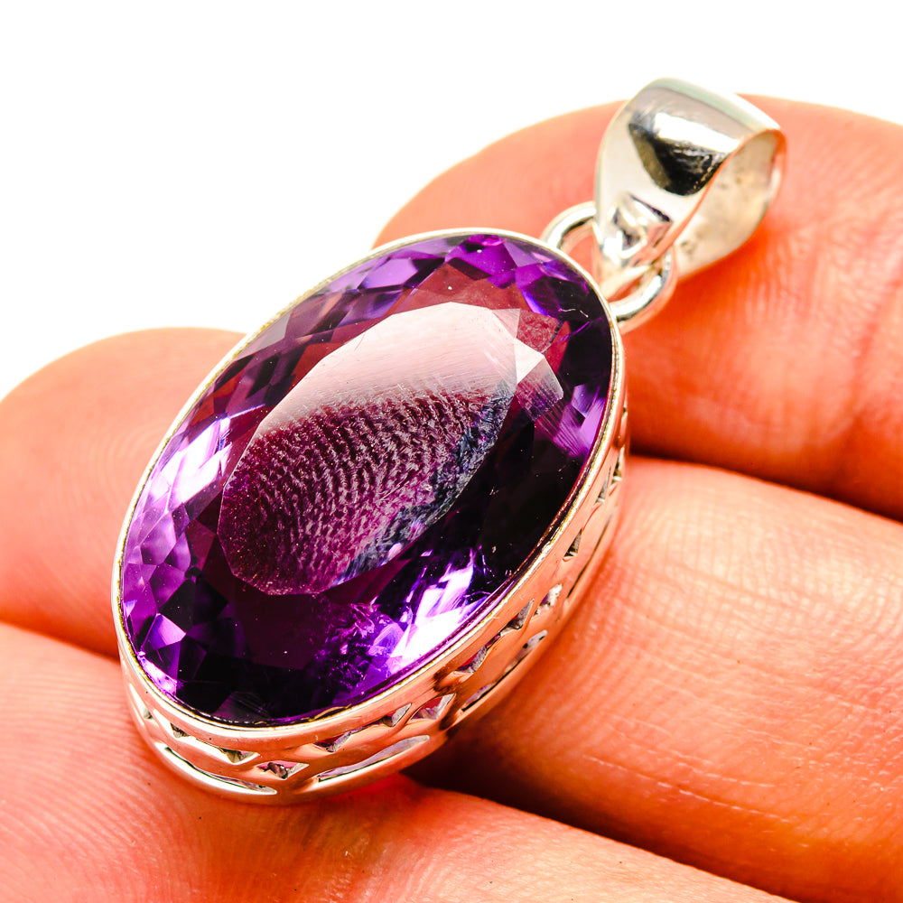 Amethyst Pendants handcrafted by Anasilvercos - PD757091