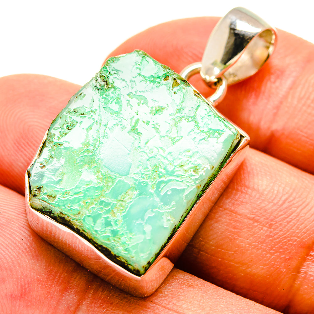 Green Fuchsite Pendants handcrafted by Anasilvercos - PD757095