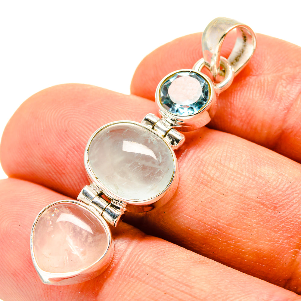 Aquamarine Pendants handcrafted by Anasilvercos - PD757106