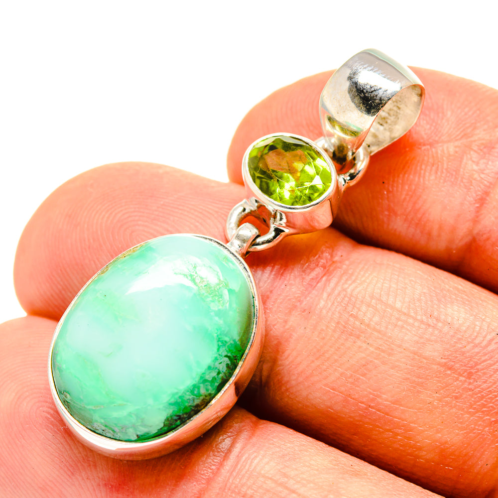 Chrysocolla Pendants handcrafted by Anasilvercos - PD757114