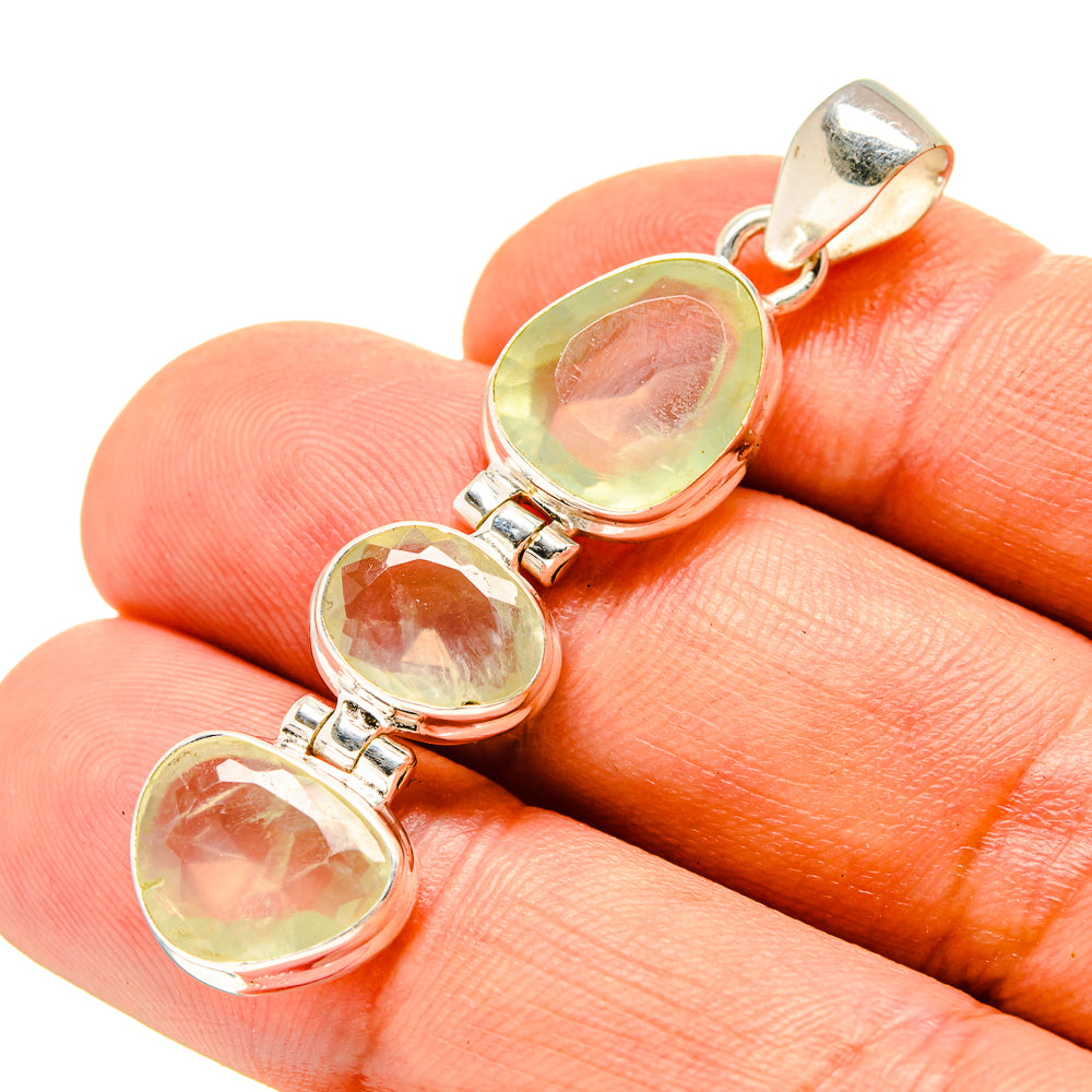 Prehnite Pendants handcrafted by Anasilvercos - PD757132