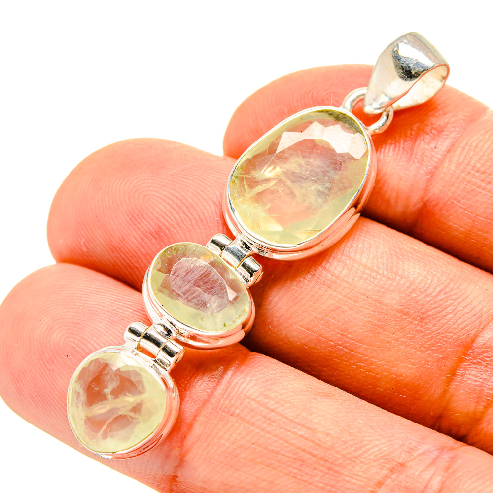 Aqua Chalcedony Pendants handcrafted by Anasilvercos - PD757135