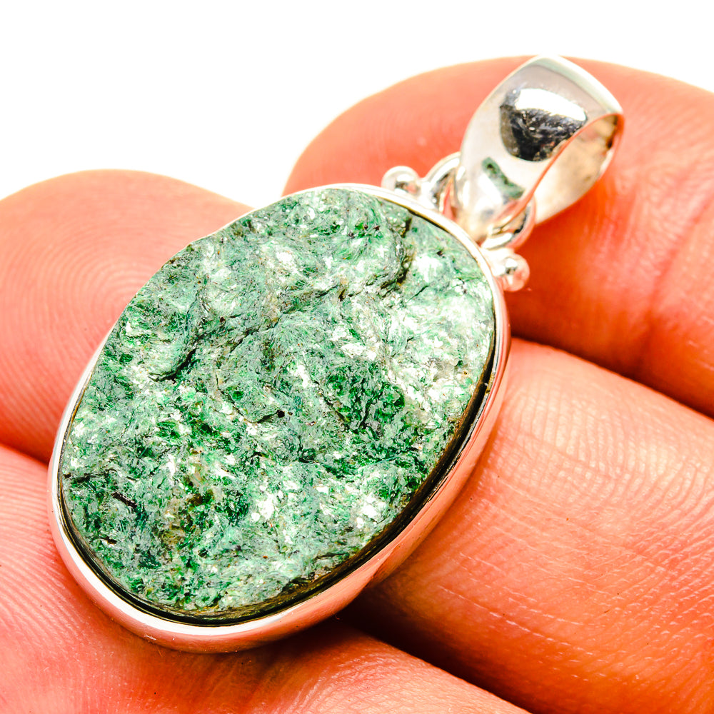 Green Fuchsite Pendants handcrafted by Anasilvercos - PD757146