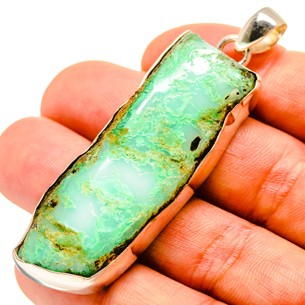 Green Fuchsite Pendants handcrafted by Anasilvercos - PD757156