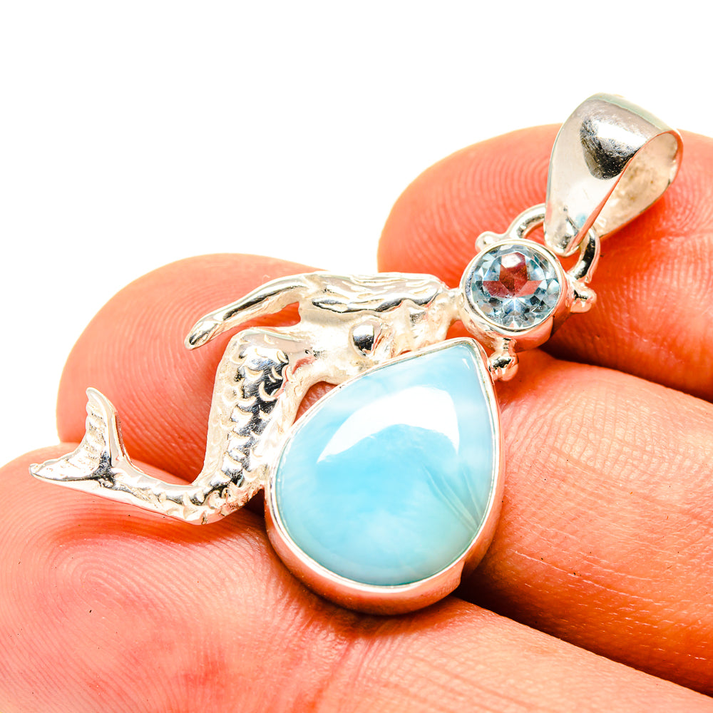 Larimar Pendants handcrafted by Anasilvercos - PD757158