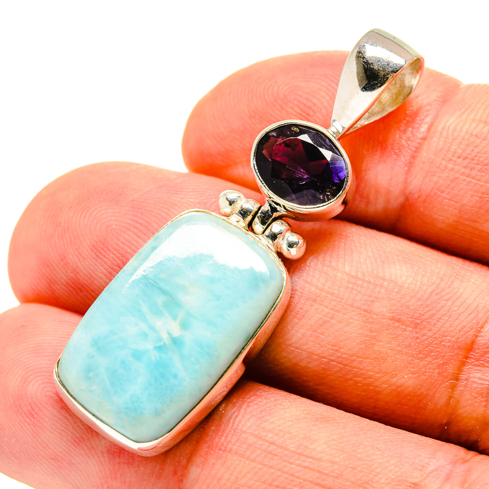 Larimar Pendants handcrafted by Anasilvercos - PD757168