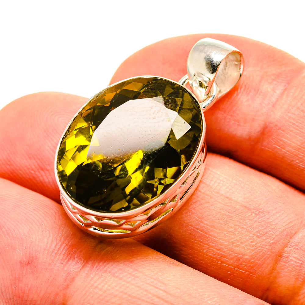 Lemon Quartz Pendants handcrafted by Anasilvercos - PD757191