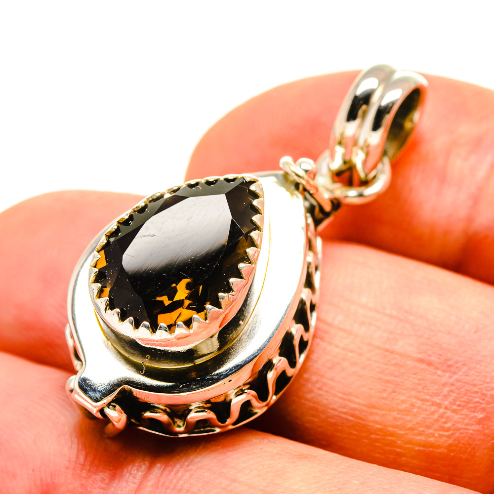 Smoky Quartz Pendants handcrafted by Anasilvercos - PD757198