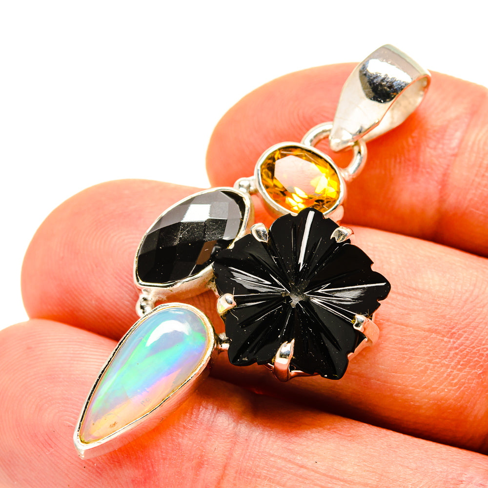 Black Onyx Pendants handcrafted by Anasilvercos - PD757224