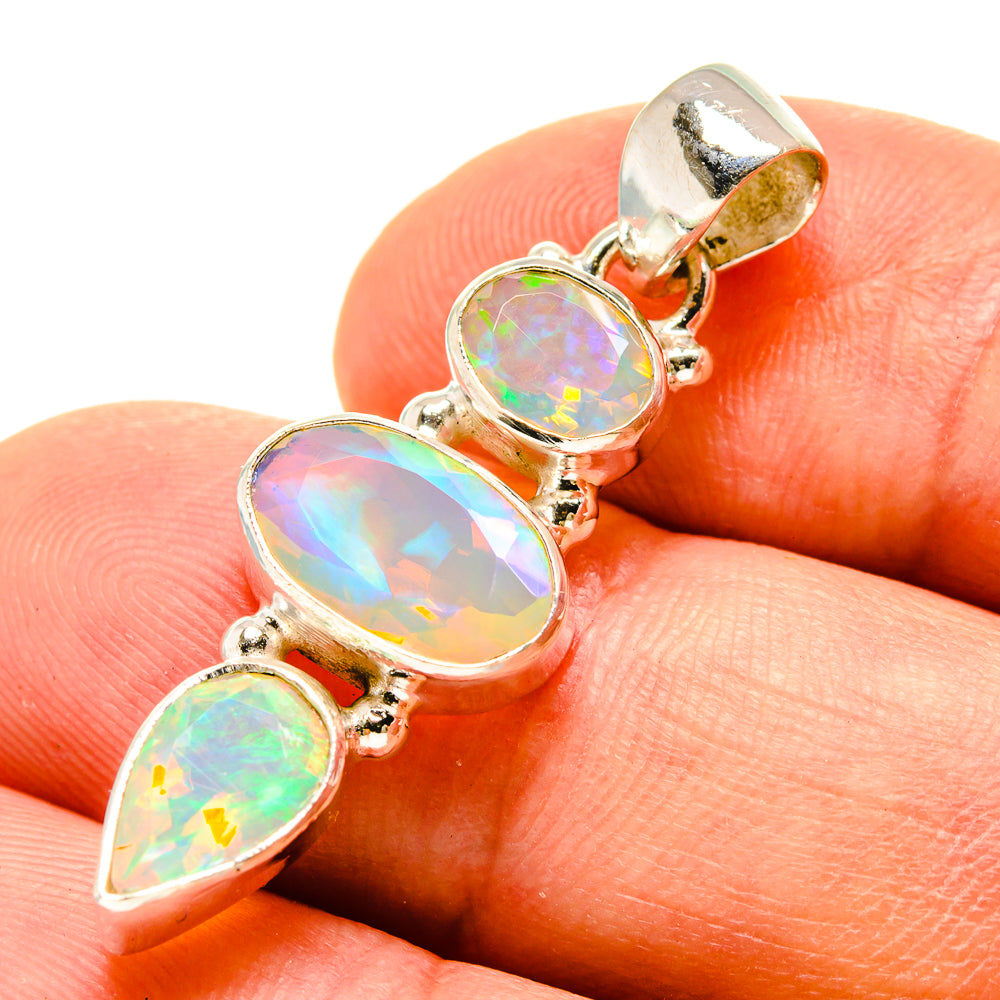 Ethiopian Opal Pendants handcrafted by Anasilvercos - PD757226