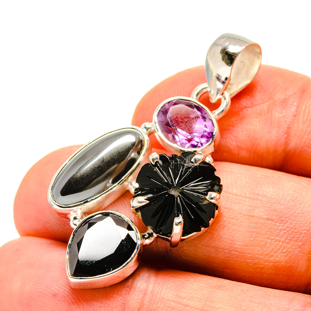 Black Onyx Pendants handcrafted by Anasilvercos - PD757229