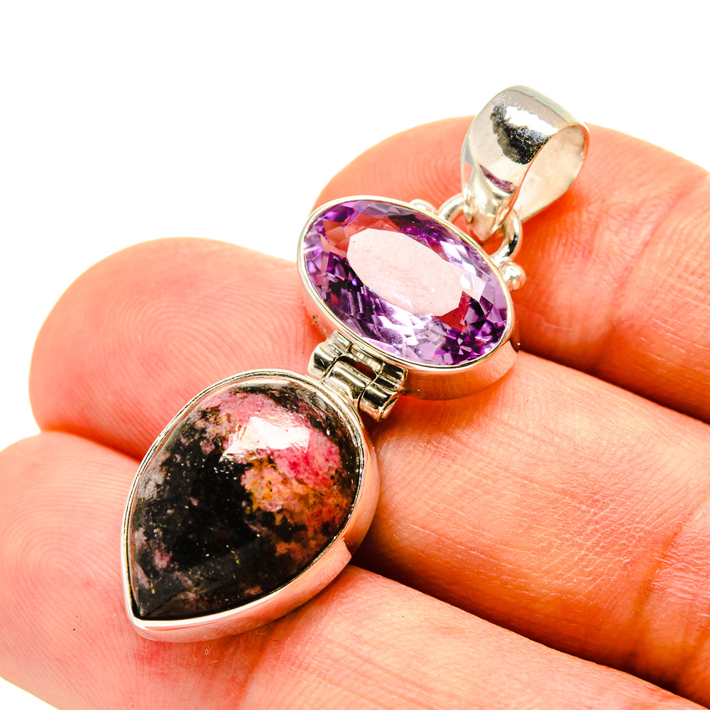 Rhodonite Pendants handcrafted by Anasilvercos - PD757233